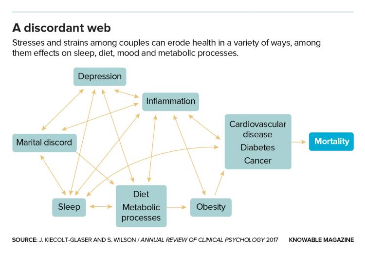 Marriage and health flow chart