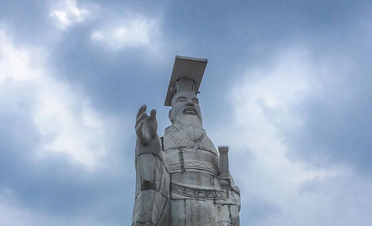 Statue of Qin Shi Huang, first leader of the Qin Dynasty.
